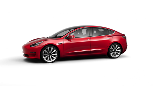 Tesla Model 3 exterior first-generation styling